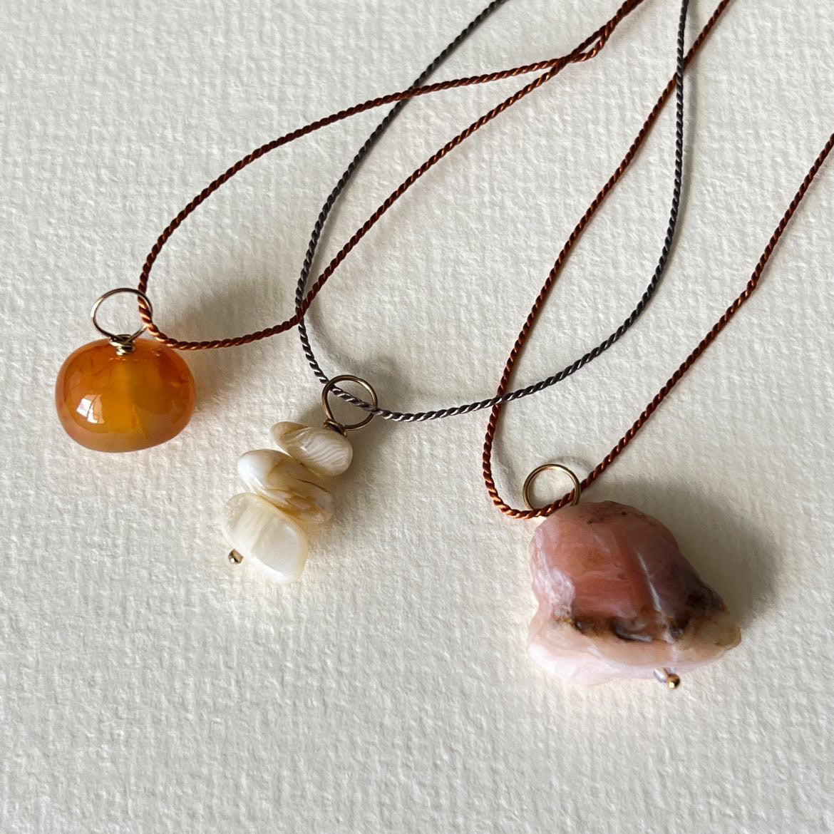 ATHENA +  CO Stone and Thread Necklace