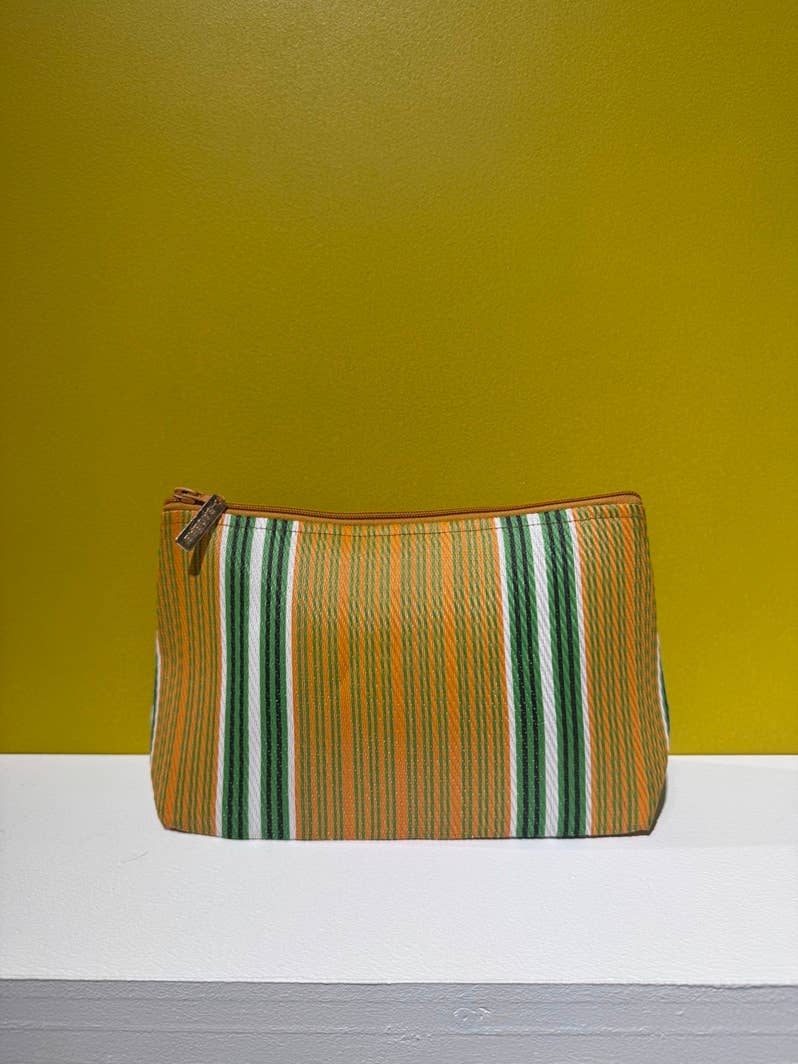 BAOBAB Striped multi-coloured nylon pouch