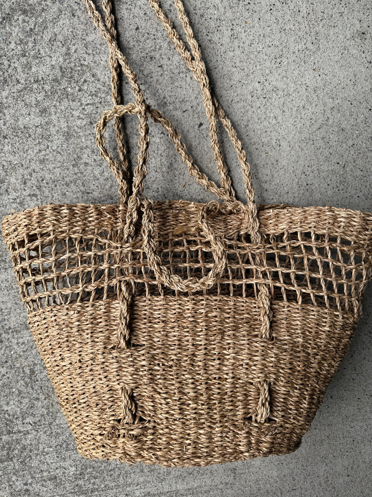 Seagrass market tote bag