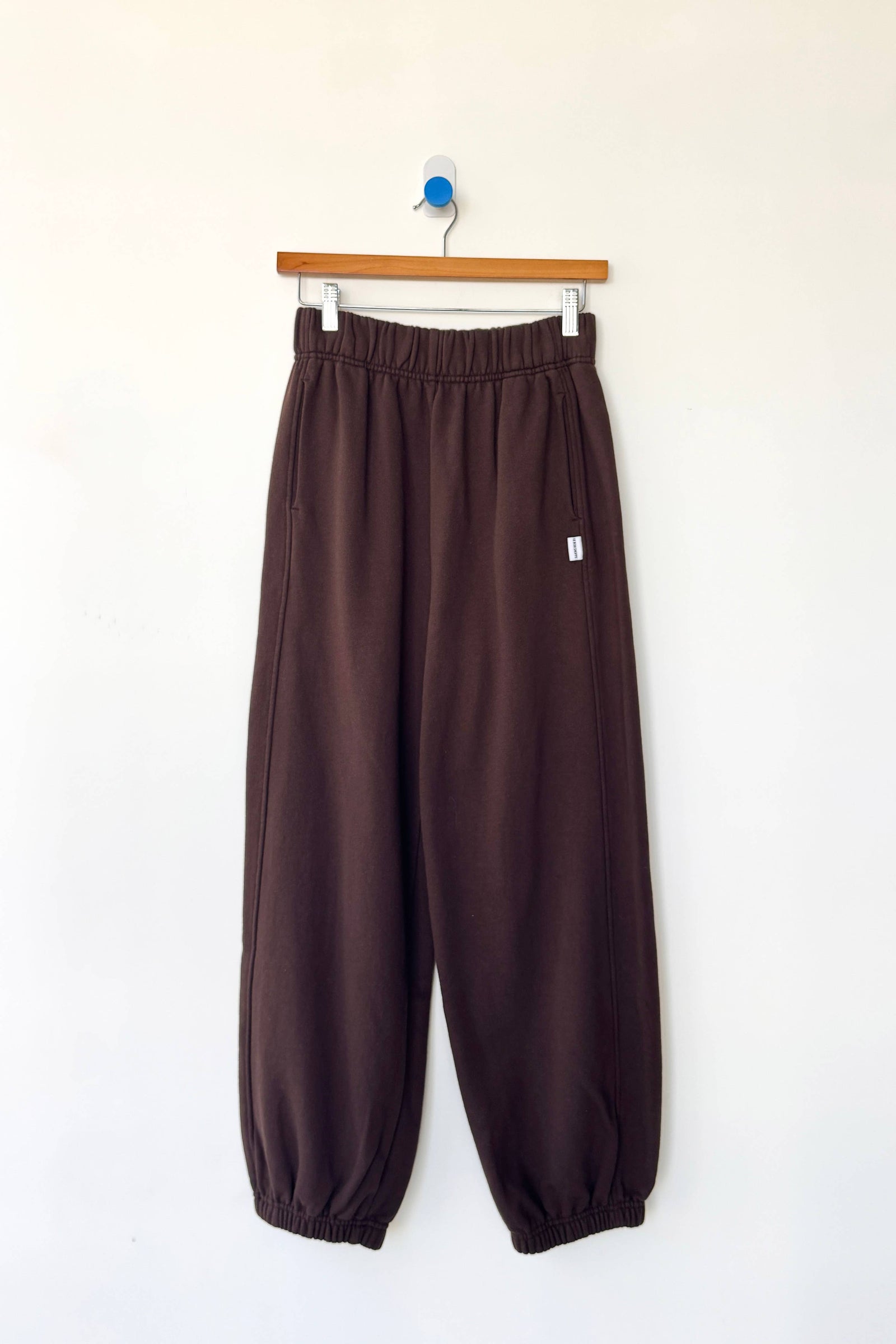 Le Bon Shoppe French Terry Balloon Pants - Chocolate