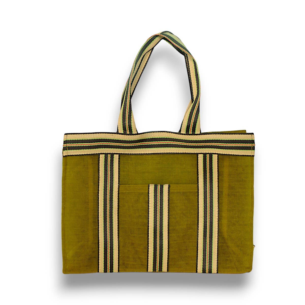 BAOBAB Large khaki recycled-nylon beach bag