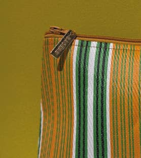 BAOBAB Striped multi-coloured nylon pouch