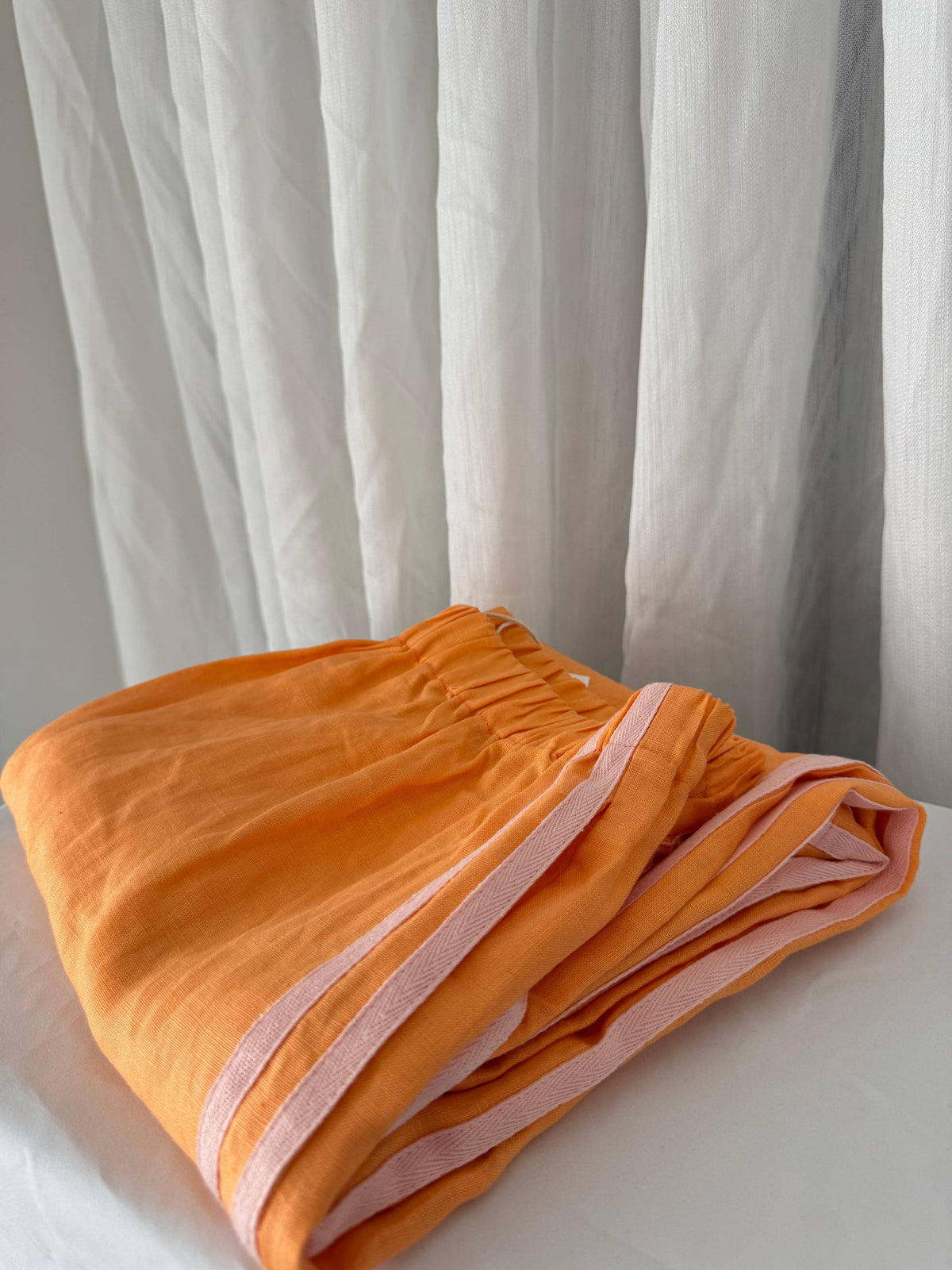 Locolinen 100% Linen Pant - Peach