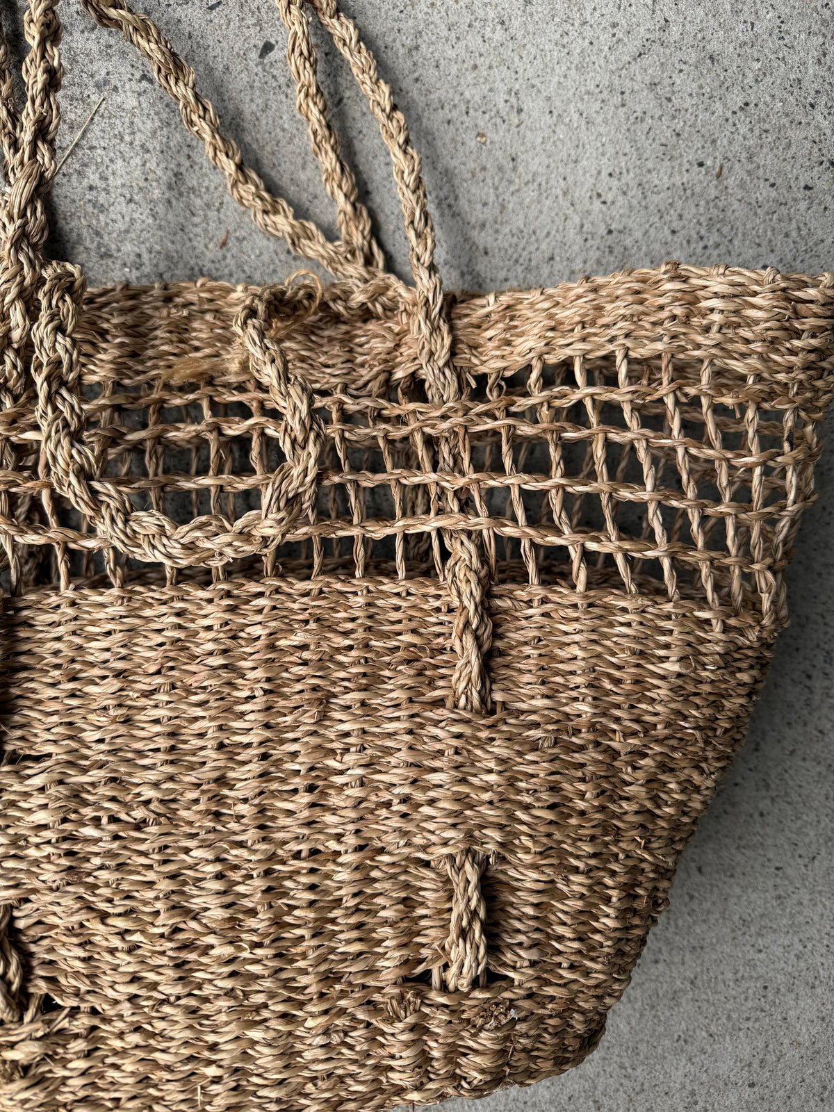 Seagrass market tote bag