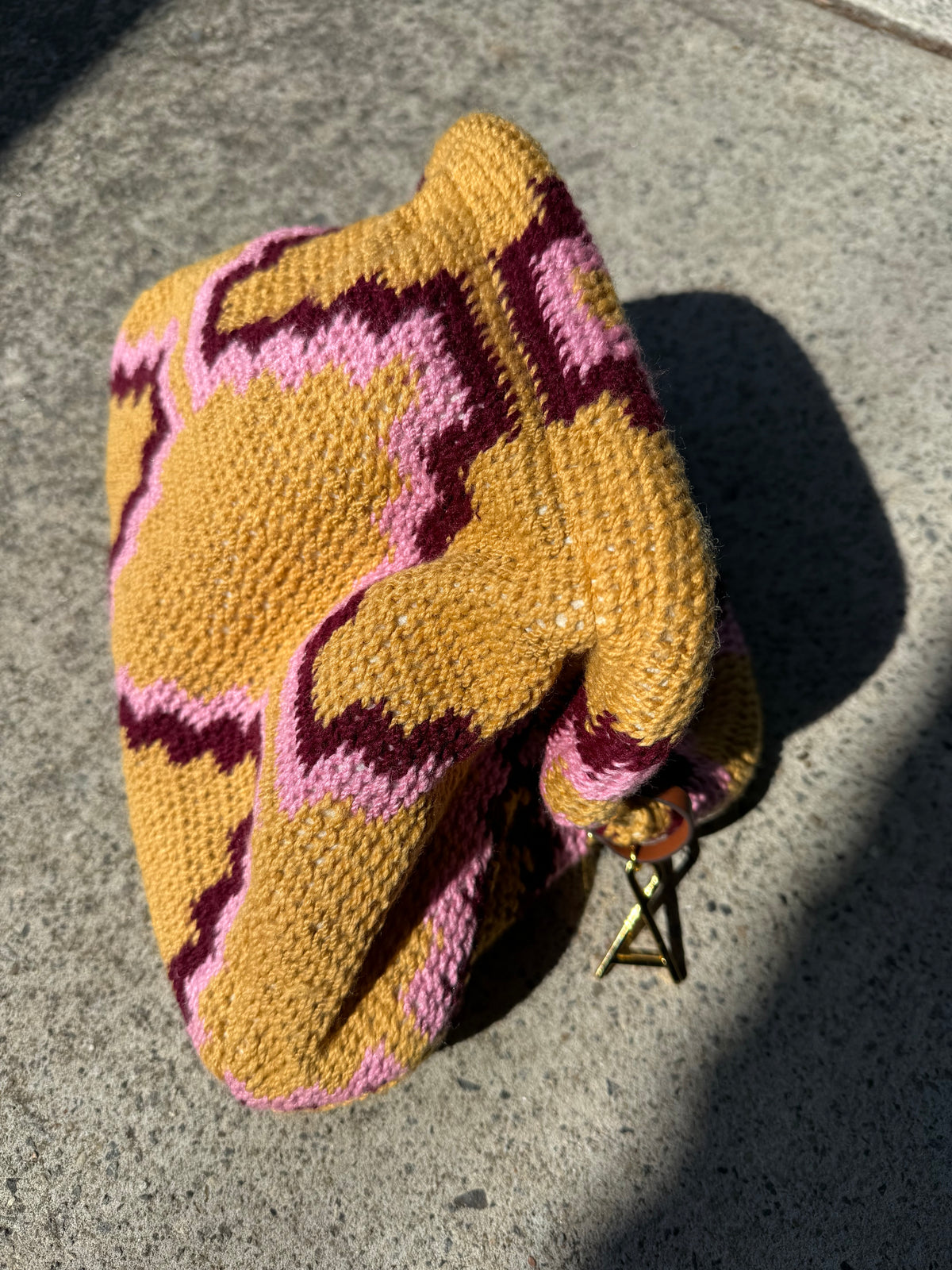 Among Equals Bilum Clutch - Mustard
