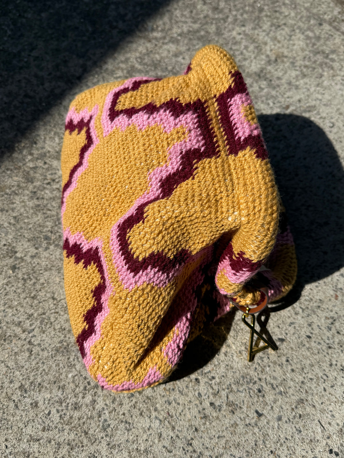 Among Equals Bilum Clutch - Mustard