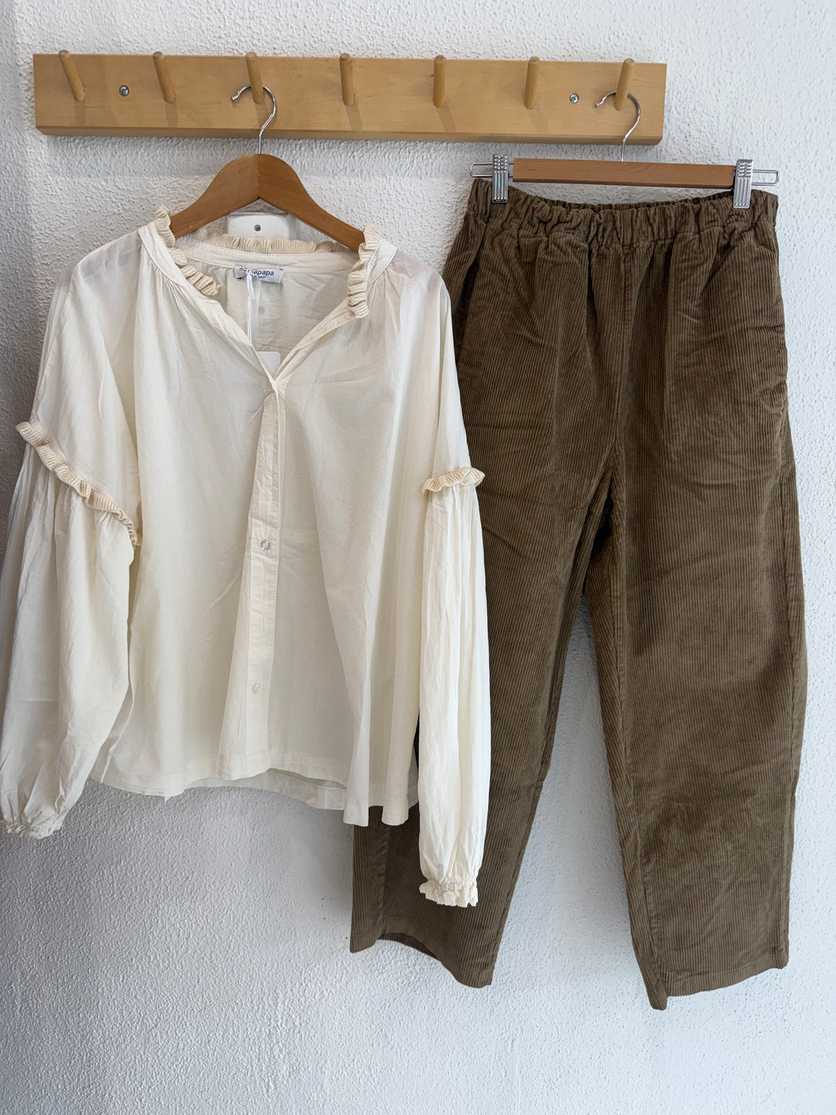 Mamapapa SNOOP corduroy pant - mushroom