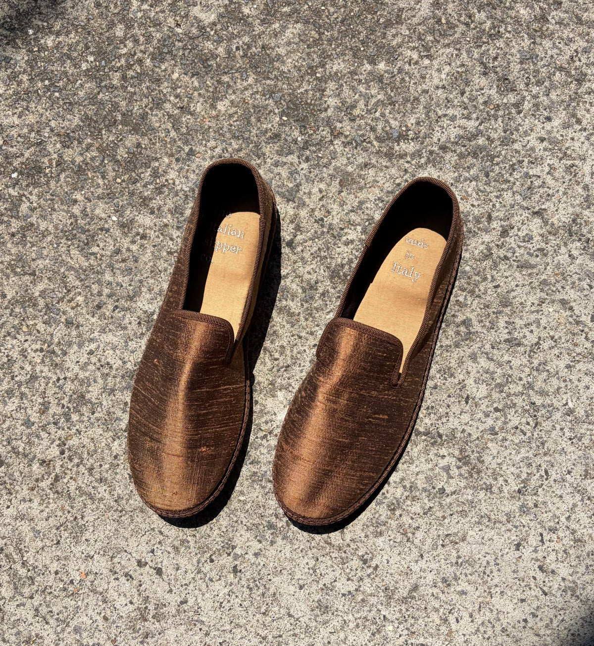 Italian Slipper Co Silk Sunday shoe