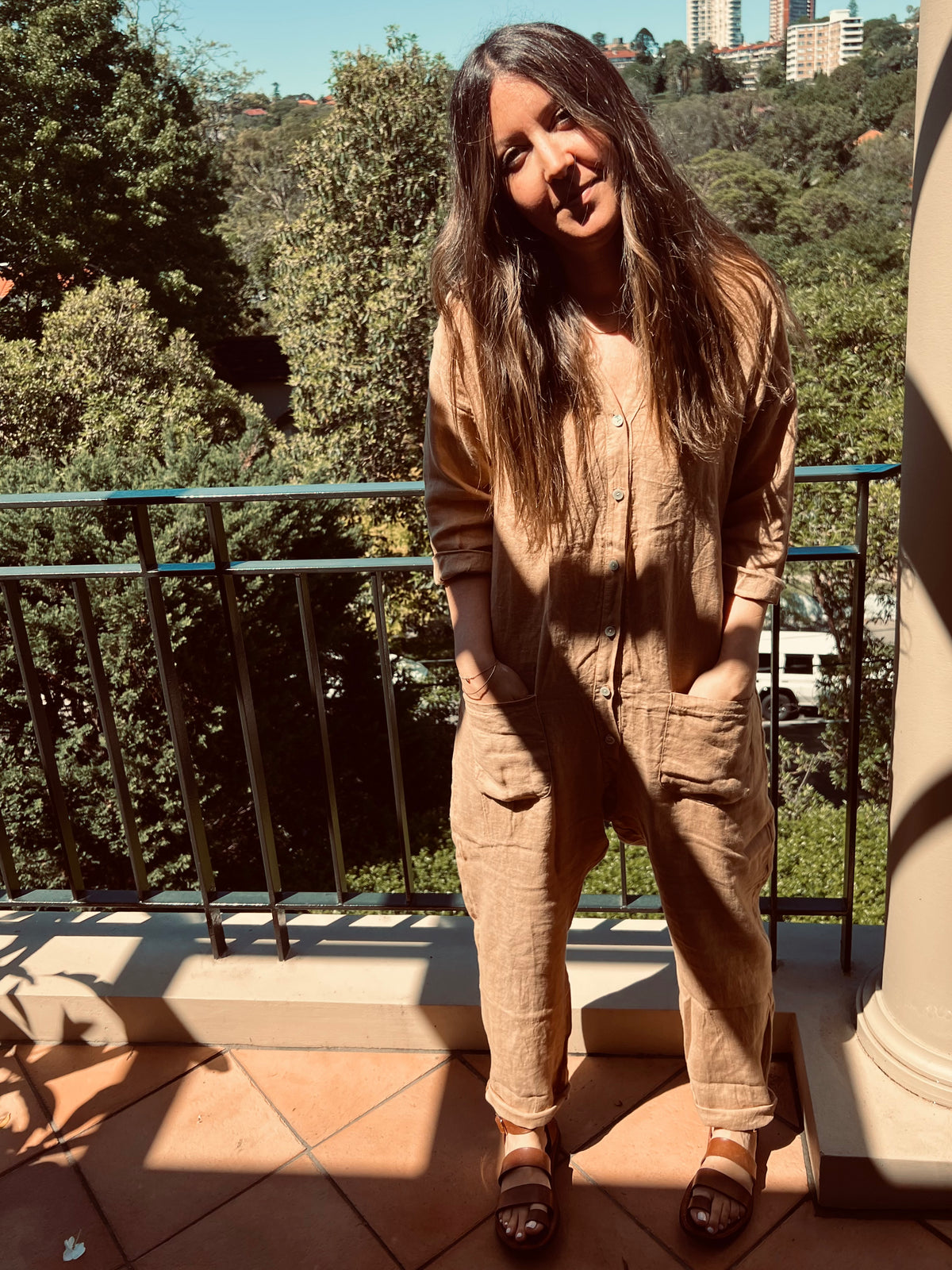 Mamapapa JOJO Linen Jumpsuit