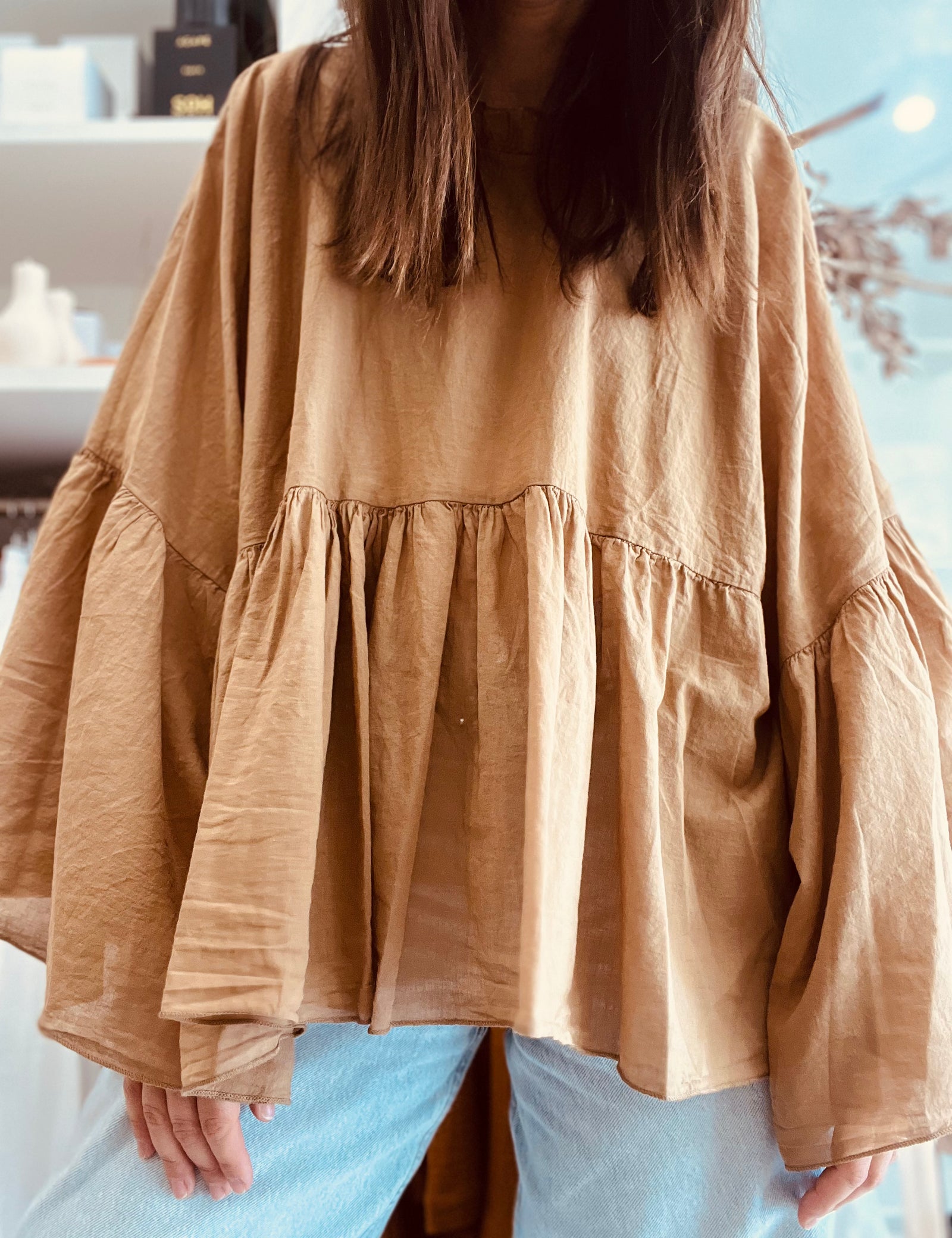 PRE-LOVED Mamapapa Brighton Butterfly Blouse (near as new)