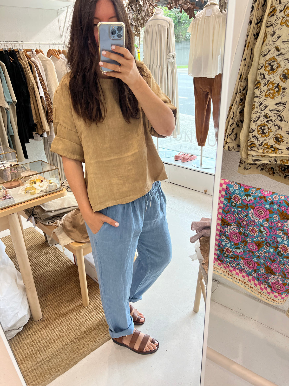 La Maison 100% Linen Tee