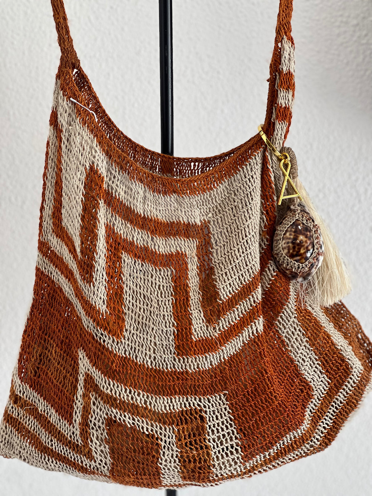 Among Equals - Sepik Tobacco Shell Cross Body bag