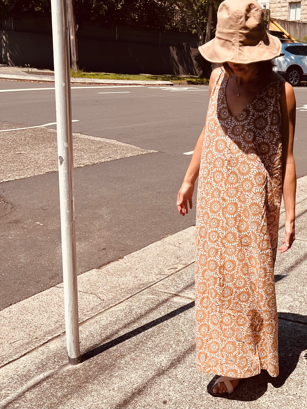 The Sun Muu Muu Multi Halter Dress