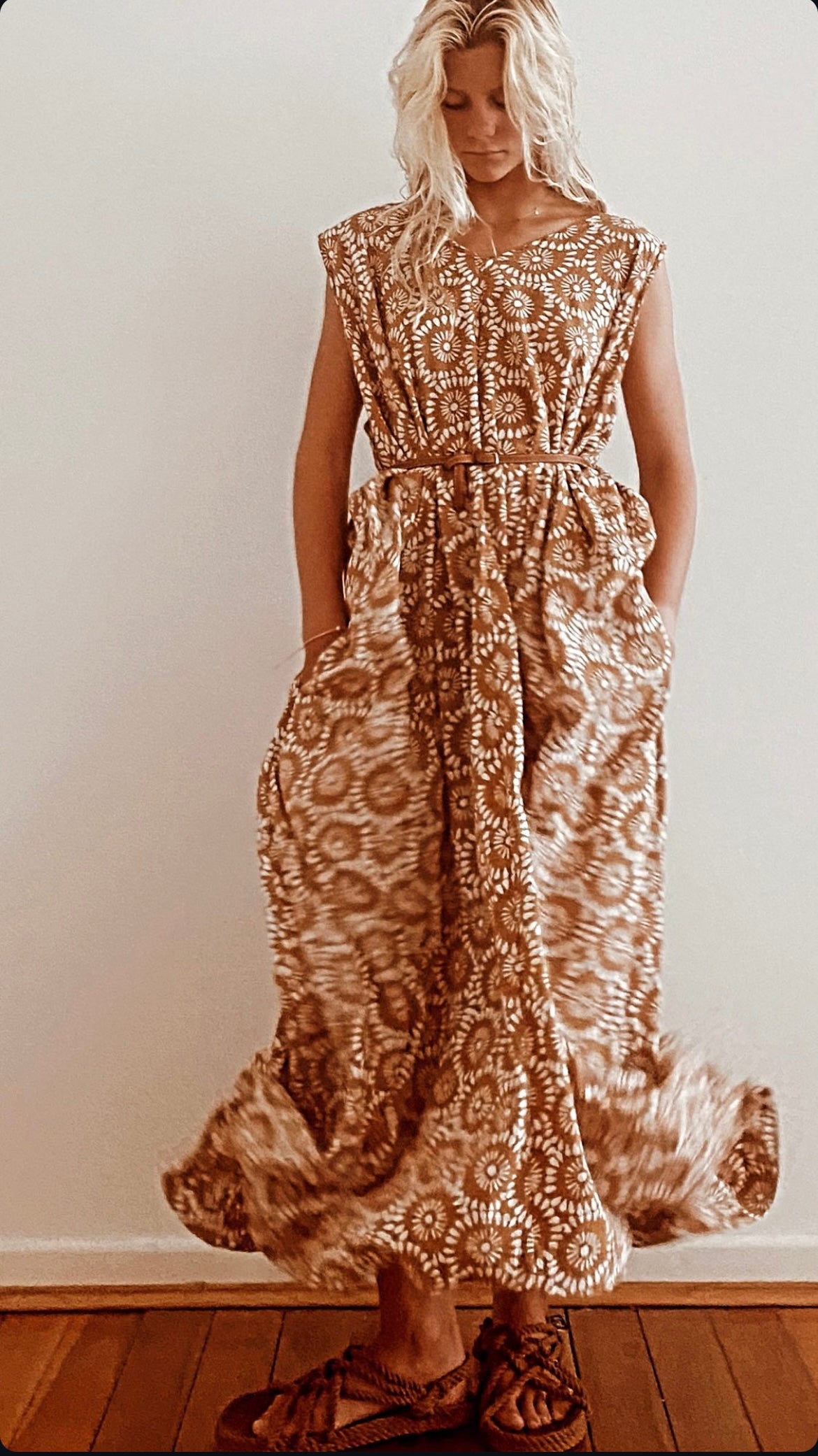 The Sun Muu Muu Multi Halter Dress