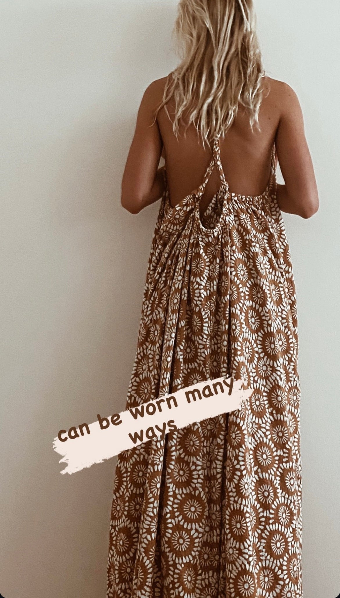 The Sun Muu Muu Multi Halter Dress