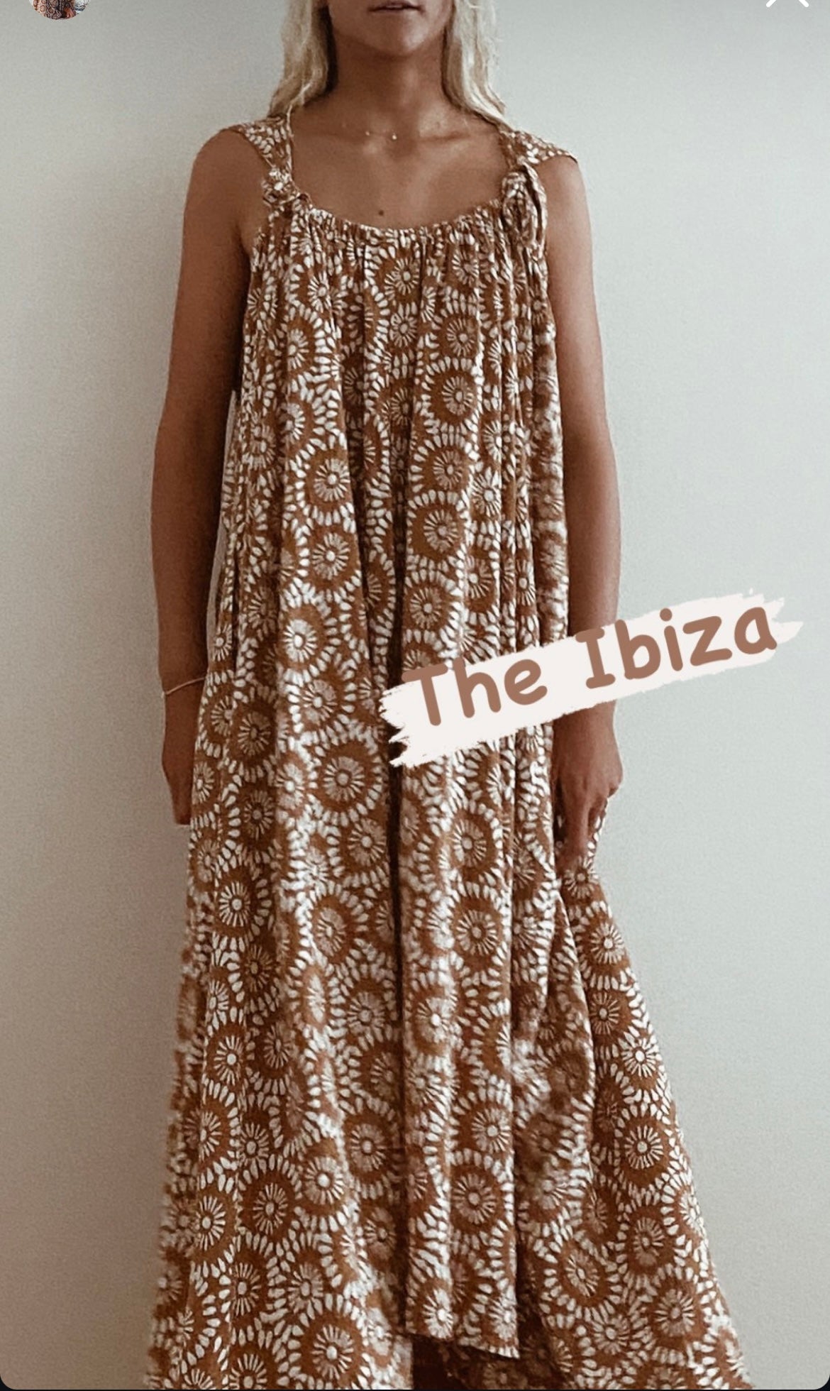 The Sun Muu Muu Multi Halter Dress