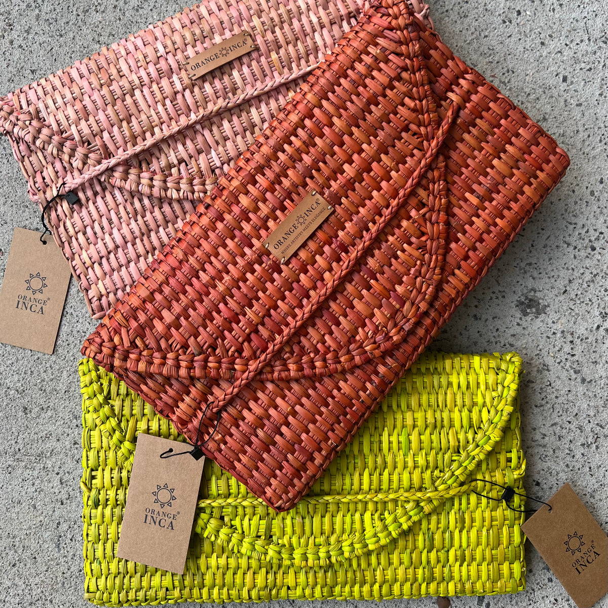 Orange Inca Lima Clutch