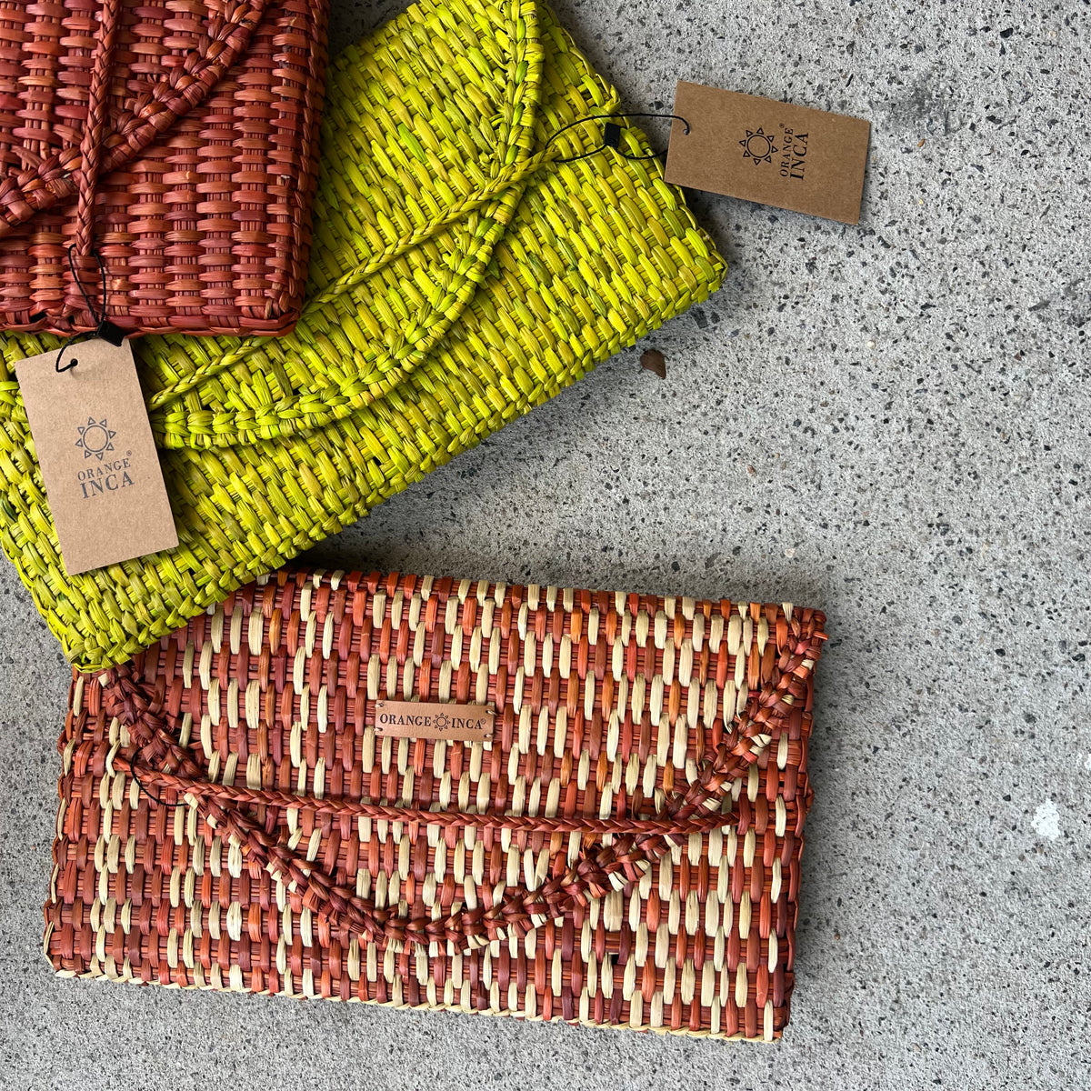 Orange Inca Lima Clutch