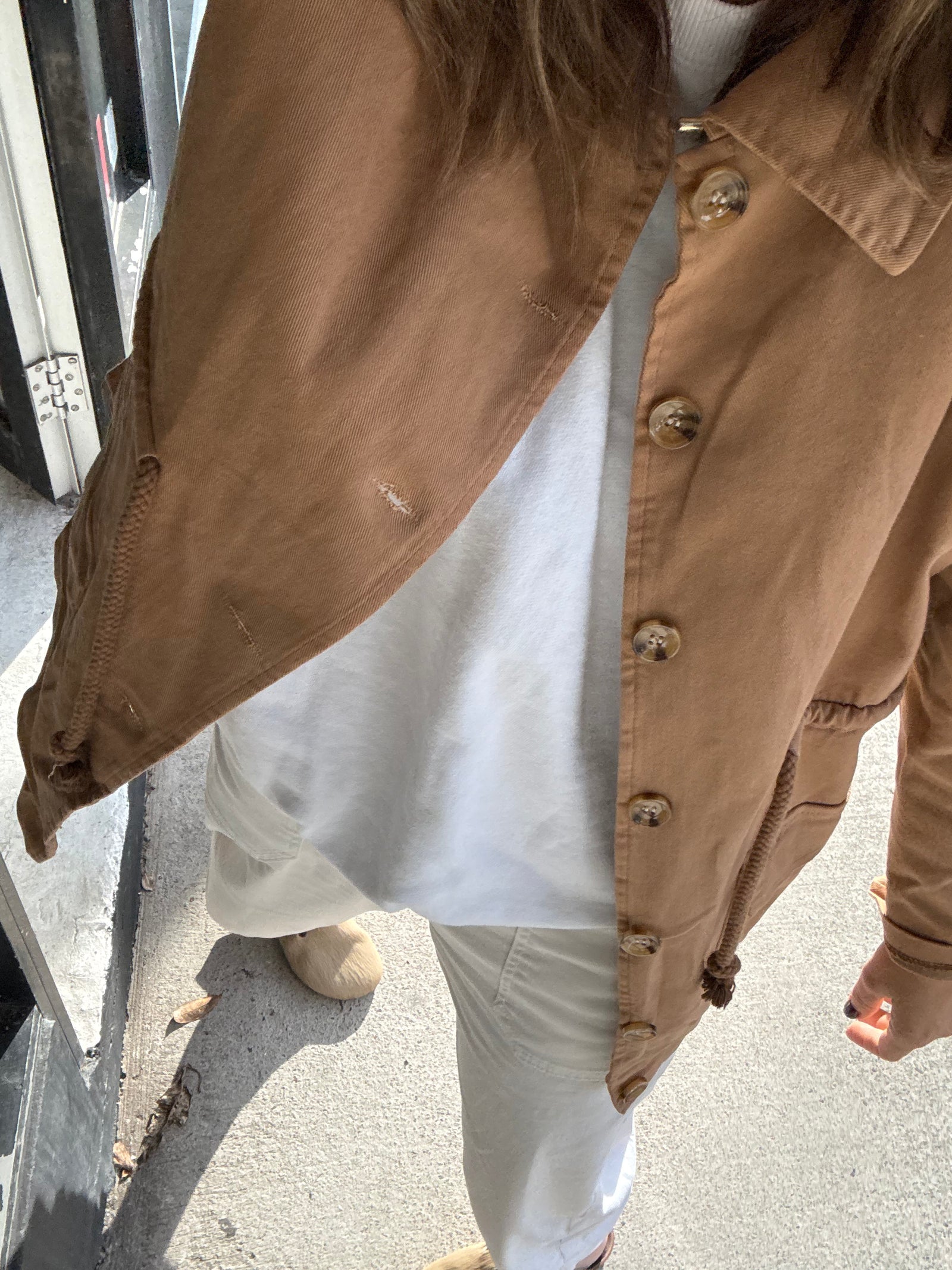 Made in Italy Cotton Military style Jacket- Copper