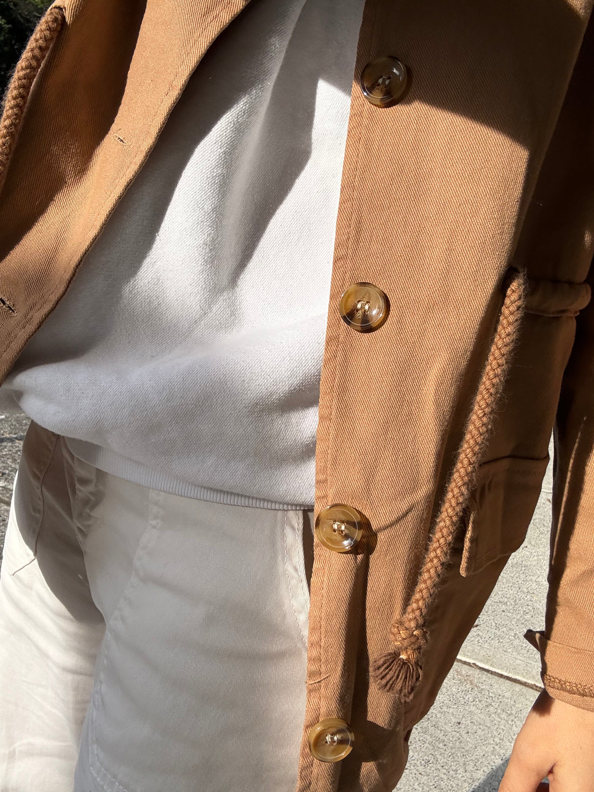 Made in Italy Cotton Military style Jacket- Copper