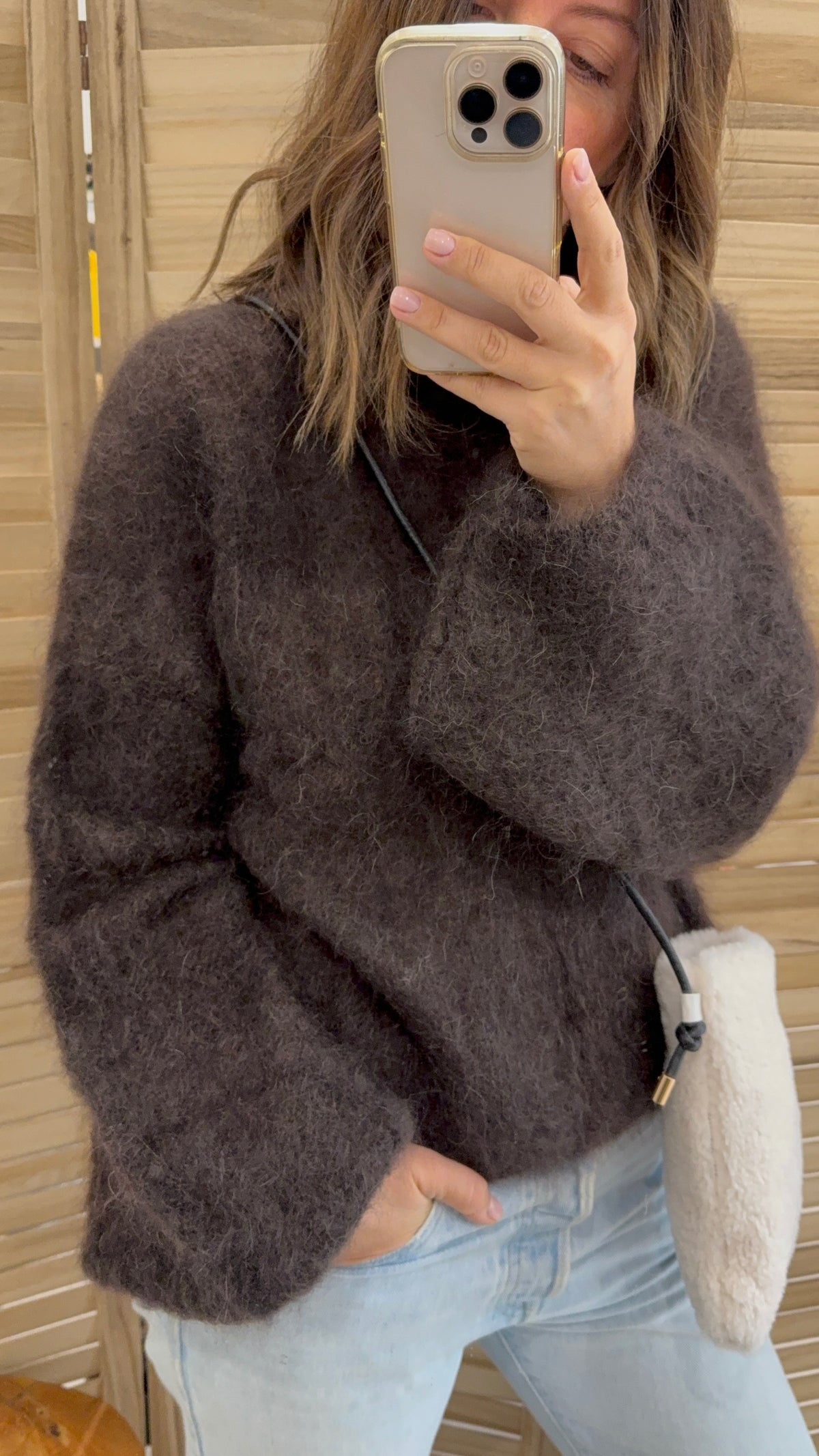The Annie Kid Mohair Balloon Sweater