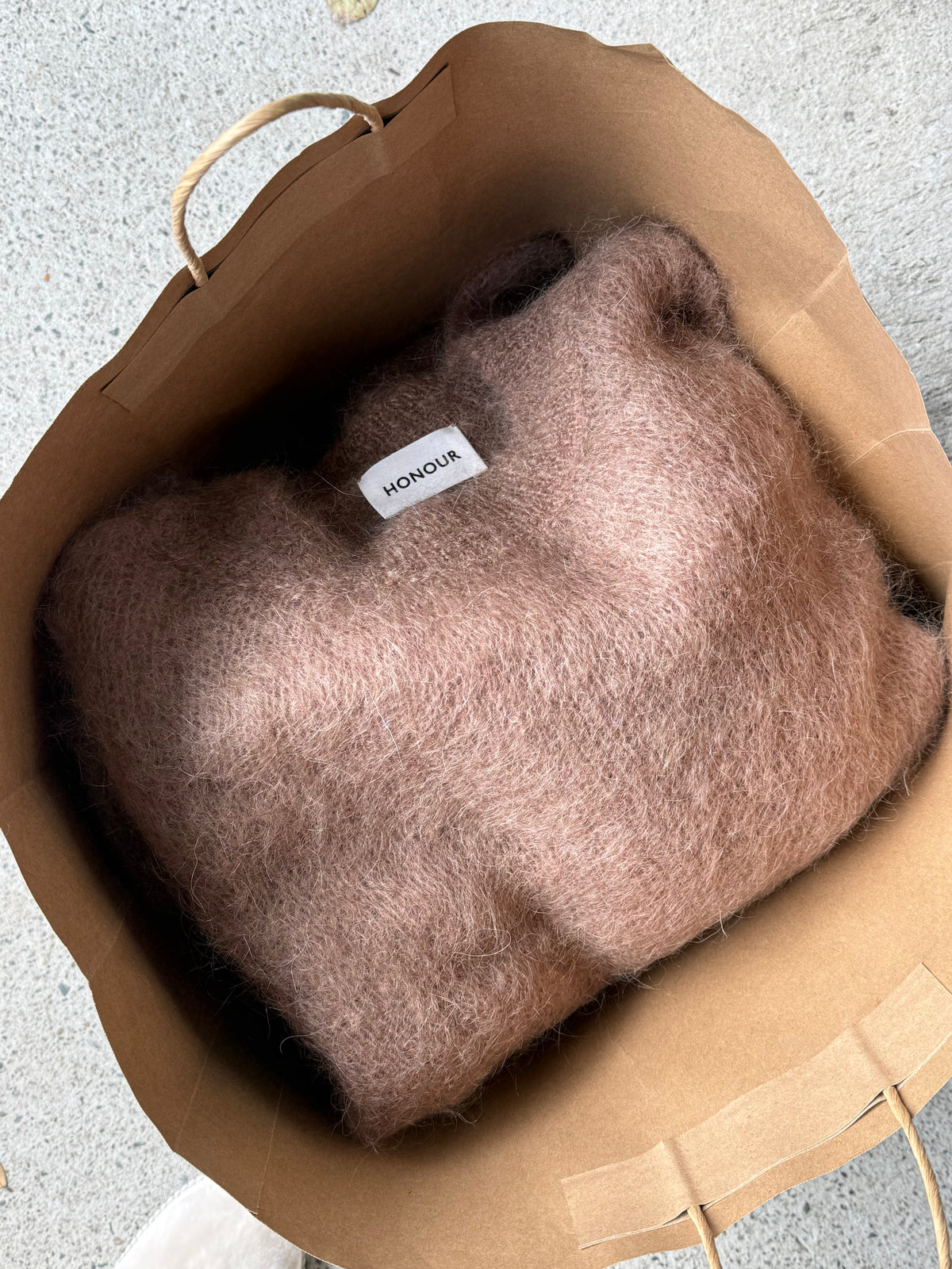 The Mohair crop sweater - Camel