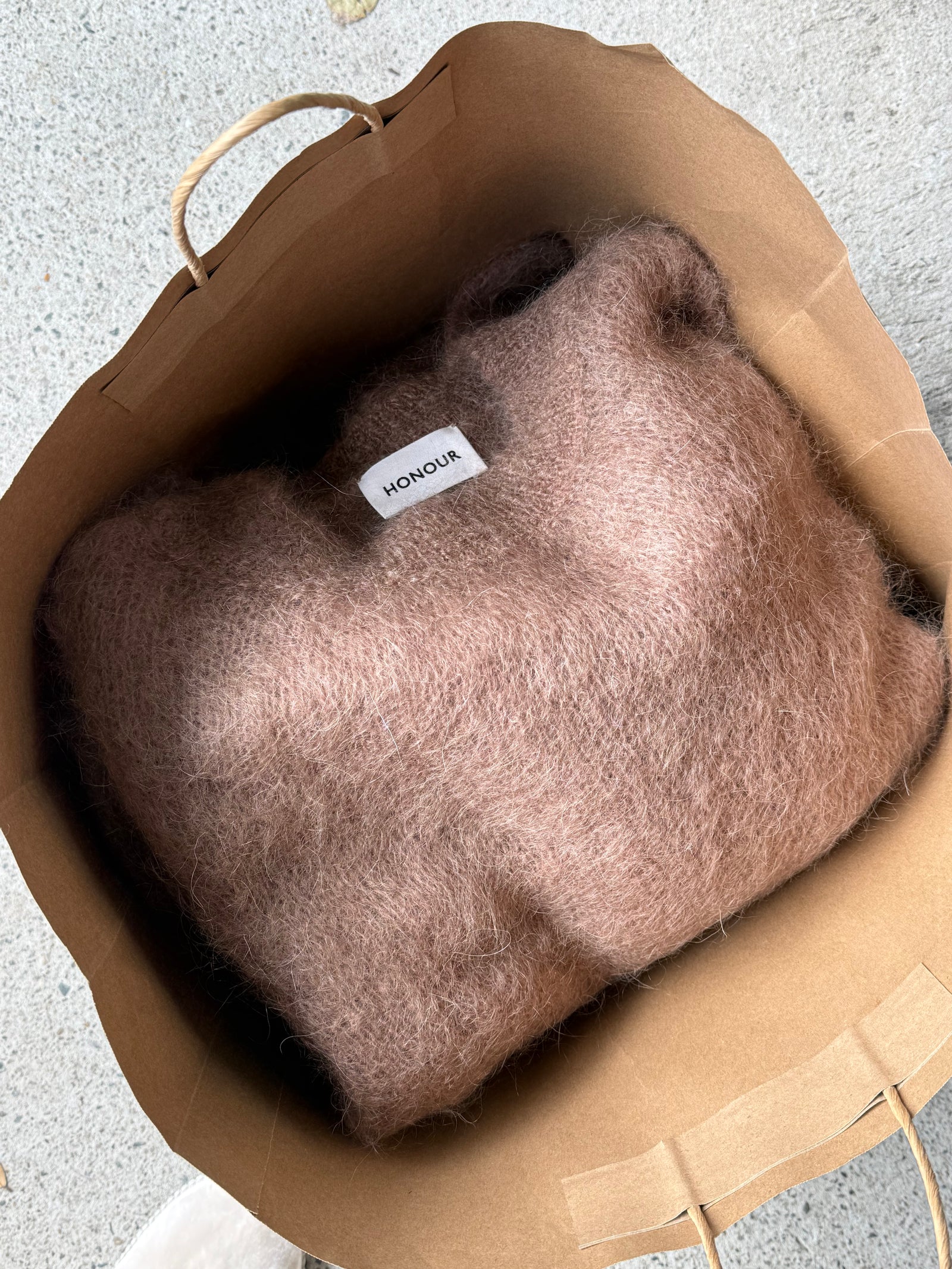 The Mohair crop sweater - Camel