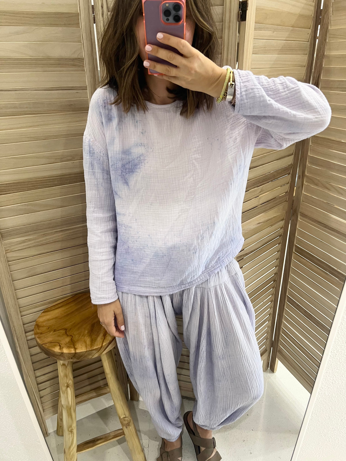 The La La Top Special Edition Lilac Tie Dye