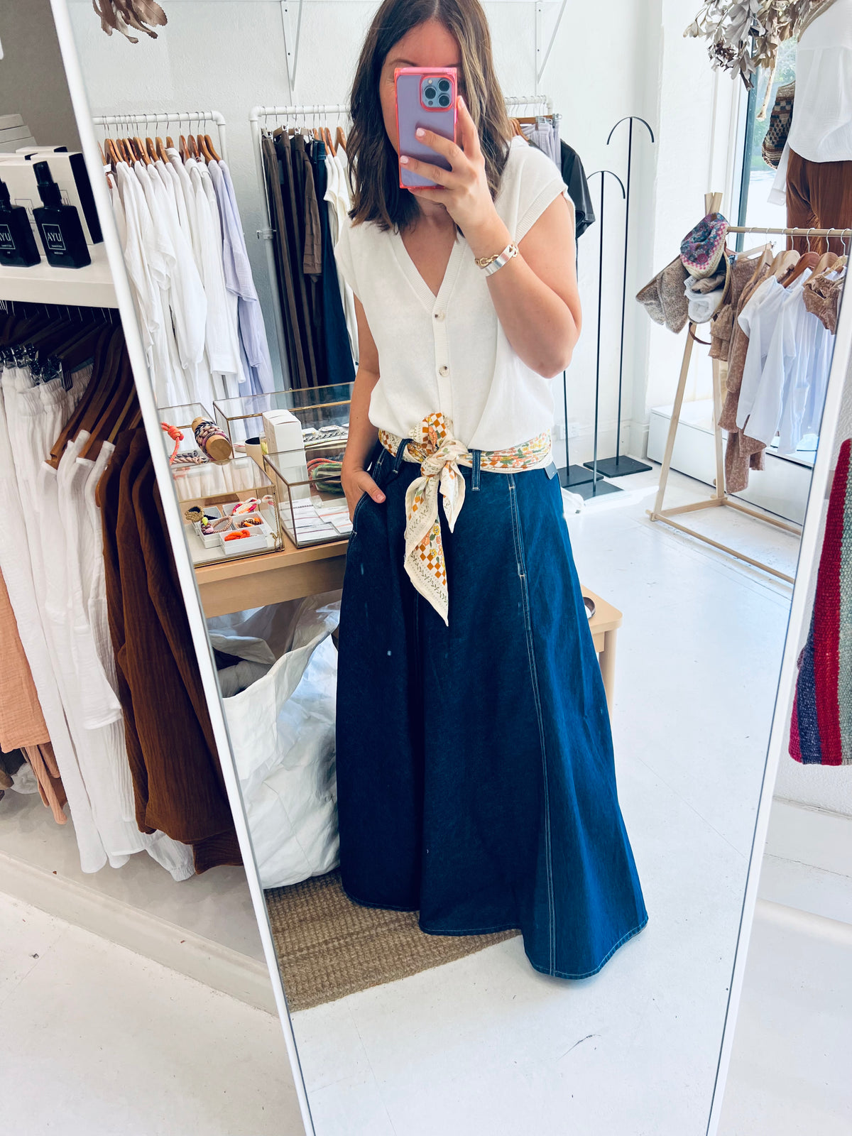 Levi&#39;s XL Circle Maxi Skirt