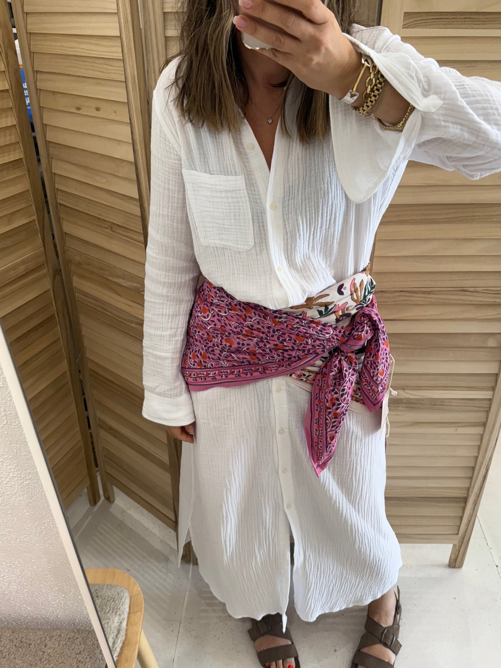 Honour Cotton Gauze Shirt Dress