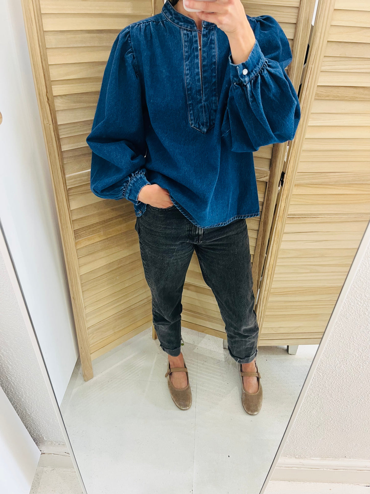 Garance Paris Denim Blouse