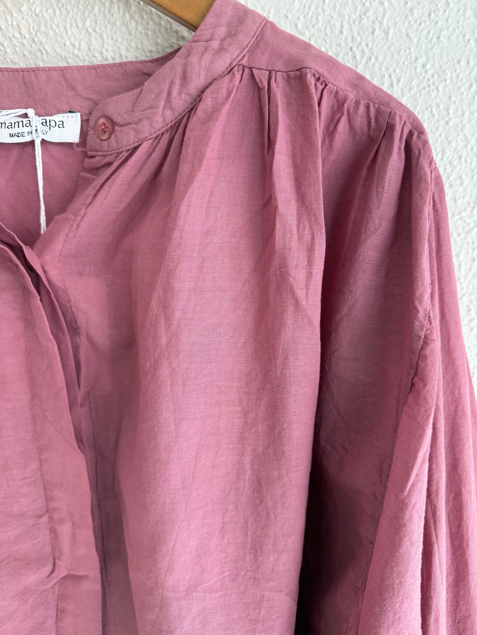 Mamapapa Capri 100% cotton shirt - Raspberry