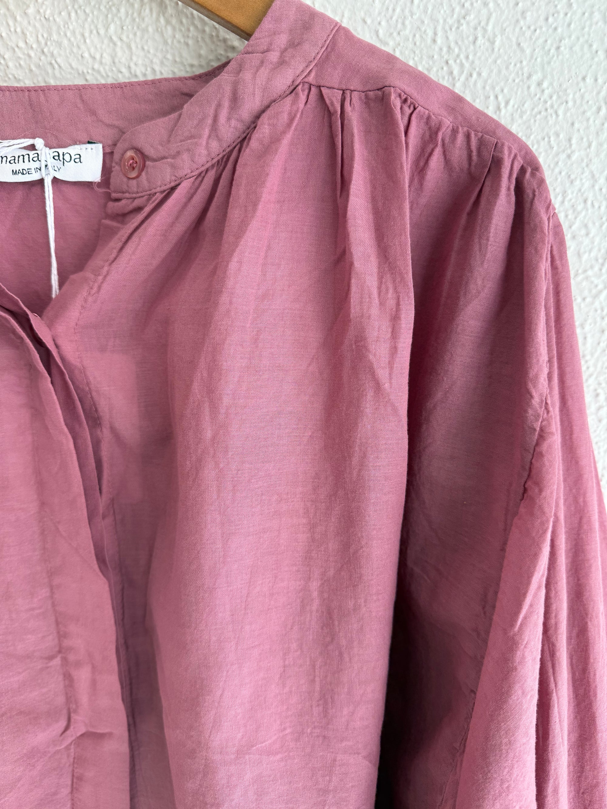 Mamapapa Capri 100% cotton shirt - Raspberry