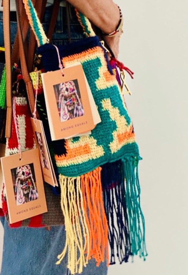 Among Equals Kandu Design Mini cross body with tassel