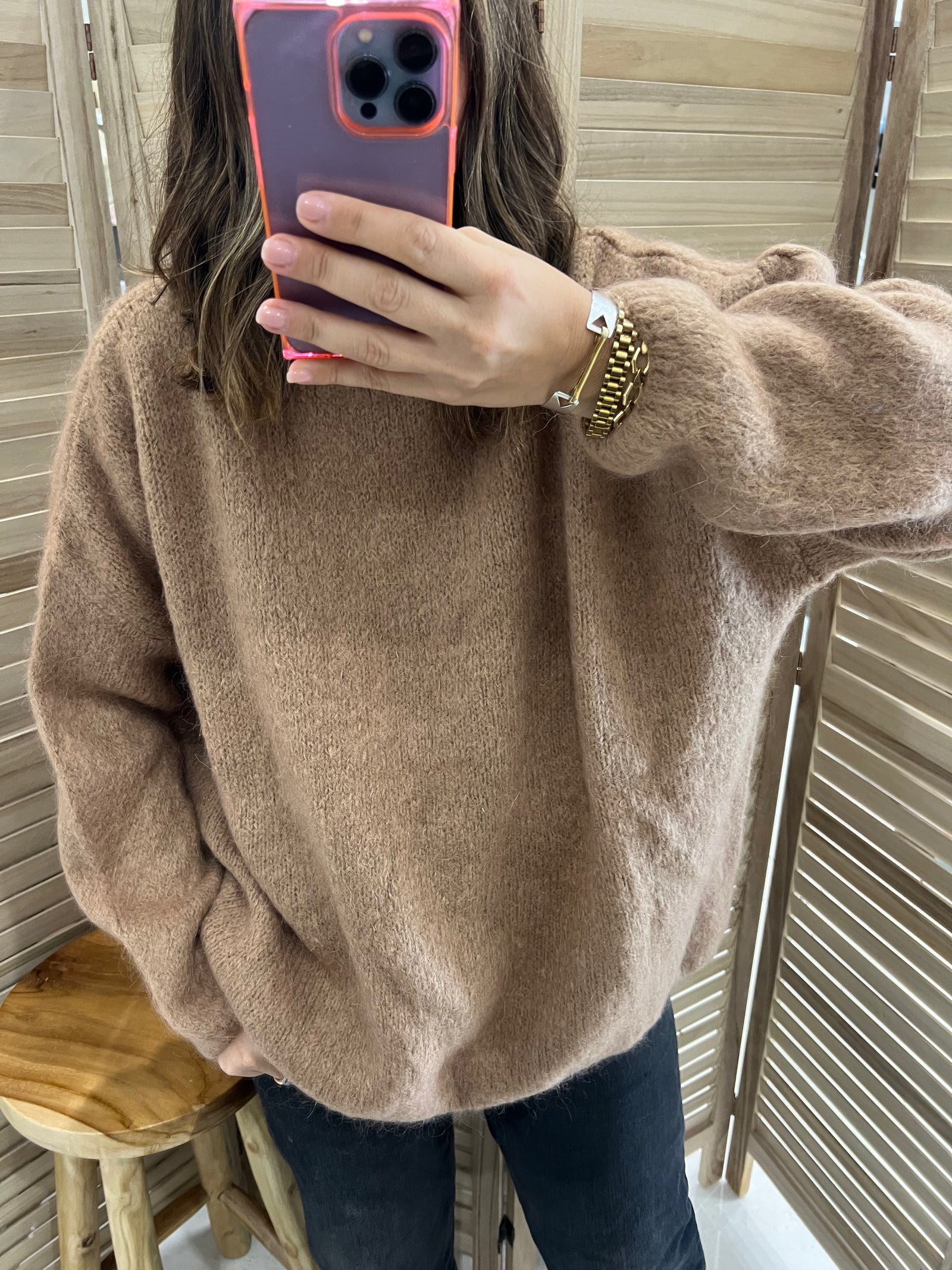 Nais Paris Oversized High neck Sweater