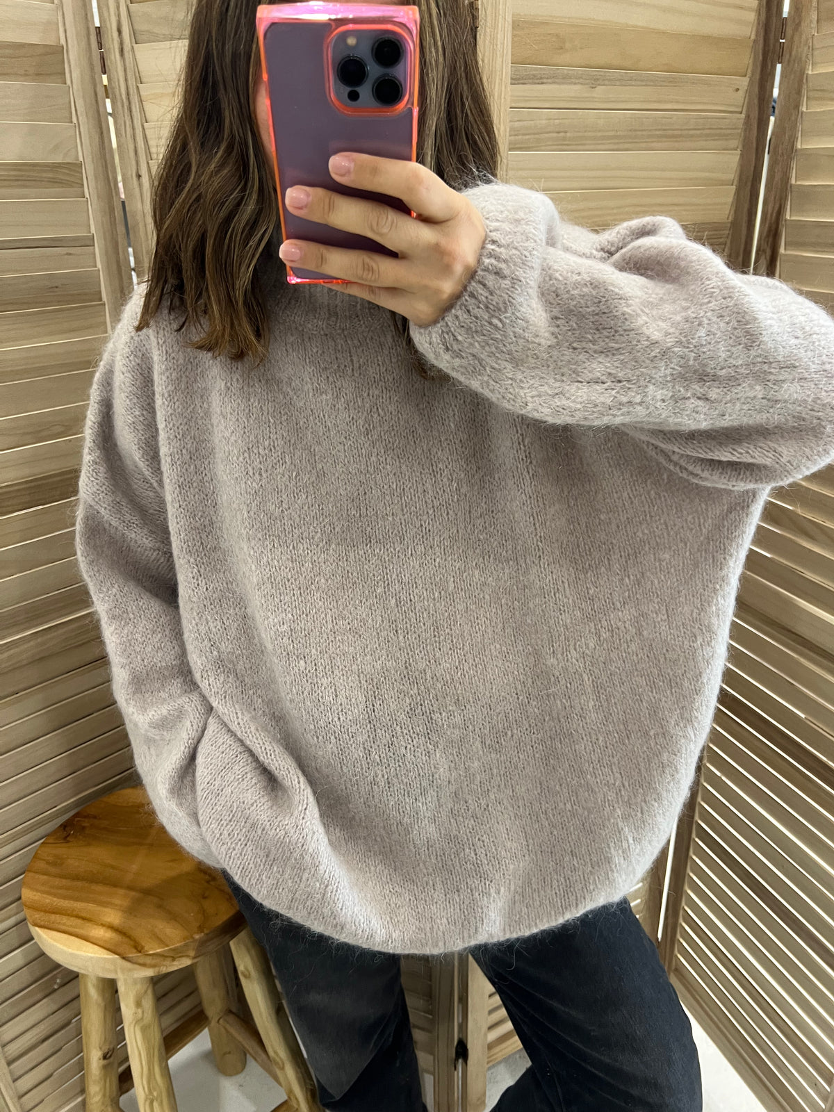 Nais Paris Oversized High neck Sweater