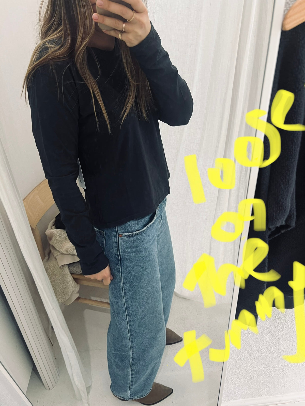 Perfect White Tee- Axel Long Sleeve Harley