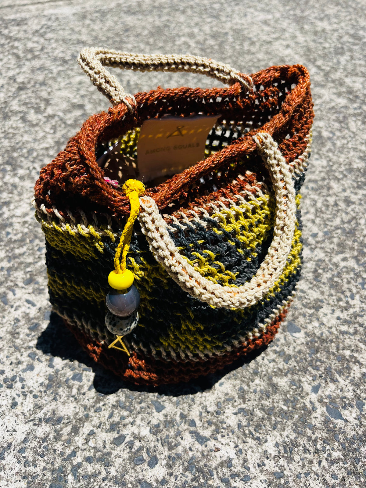 Among Equals Cynthia Steps Bilum Bag