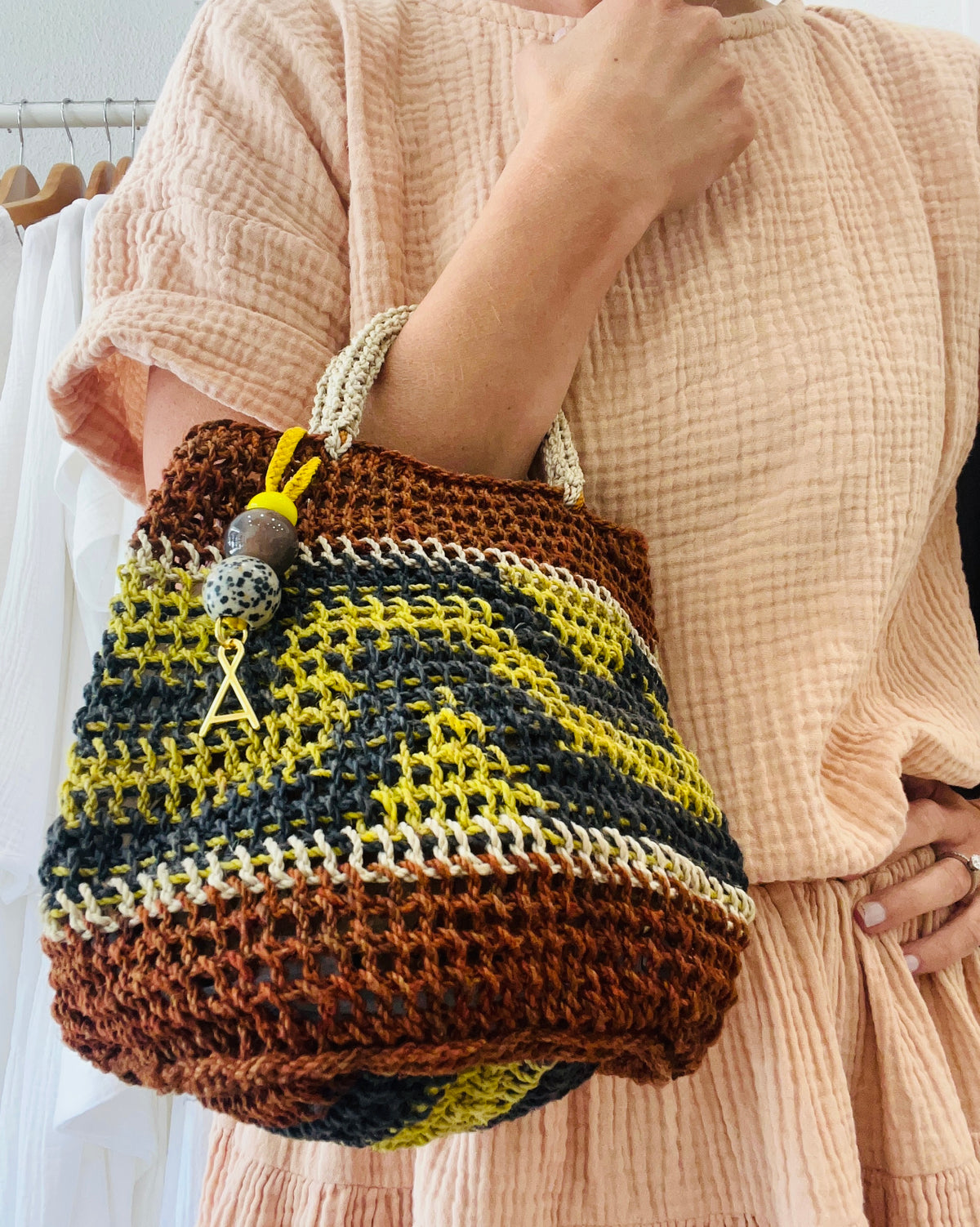 Among Equals Cynthia Steps Bilum Bag