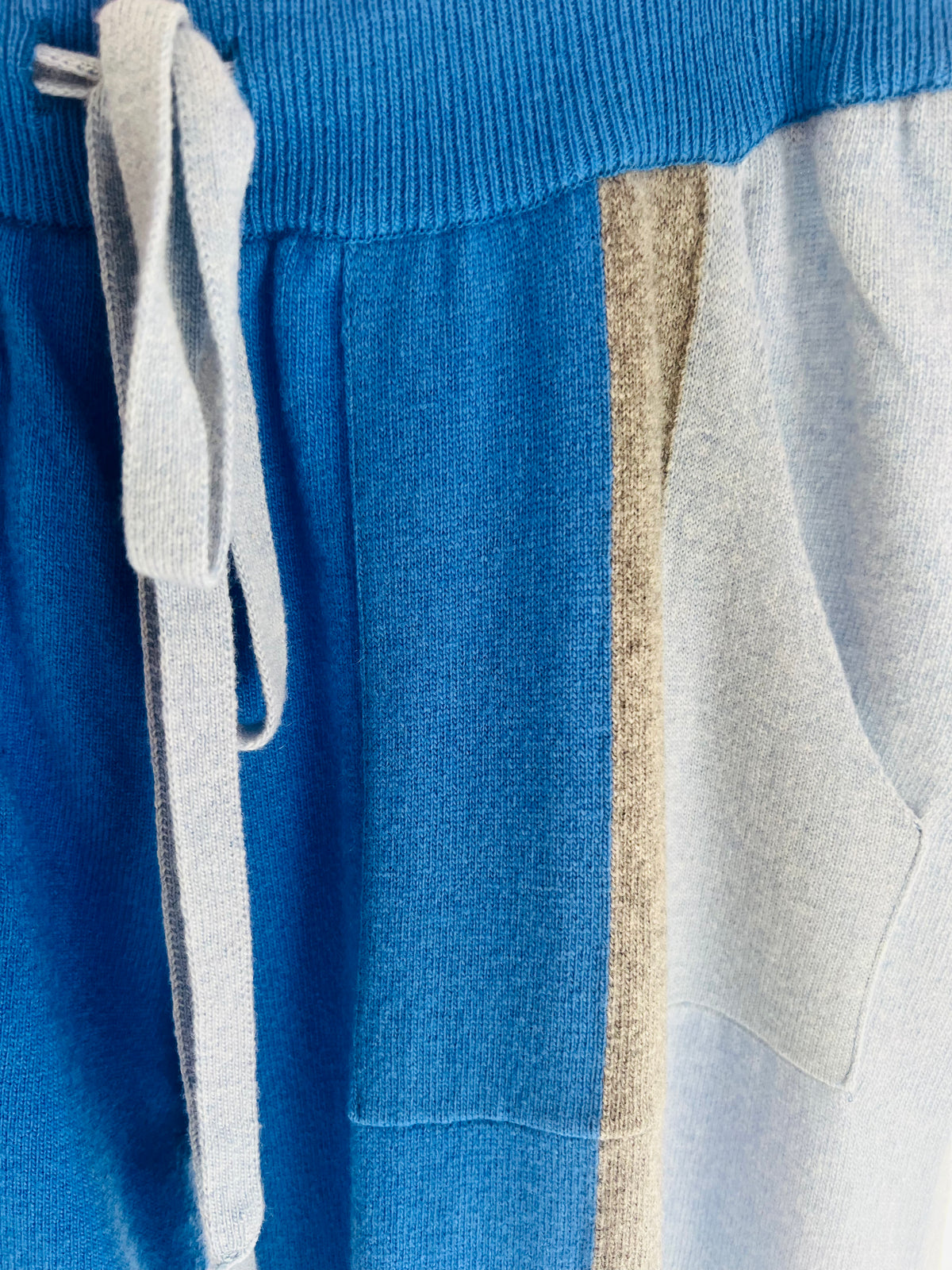 Cashmere wool track pants