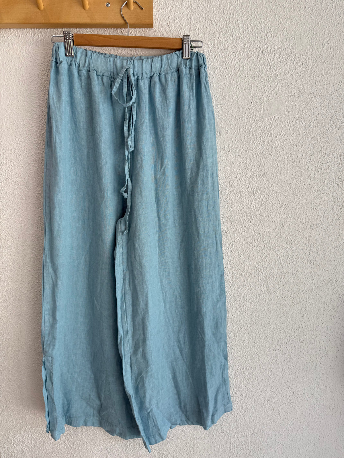 Made in Italy Linen drawstring pant