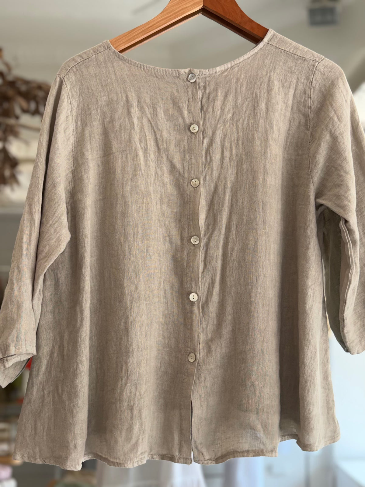 Made in Italy The 100% Linen A-Line Top