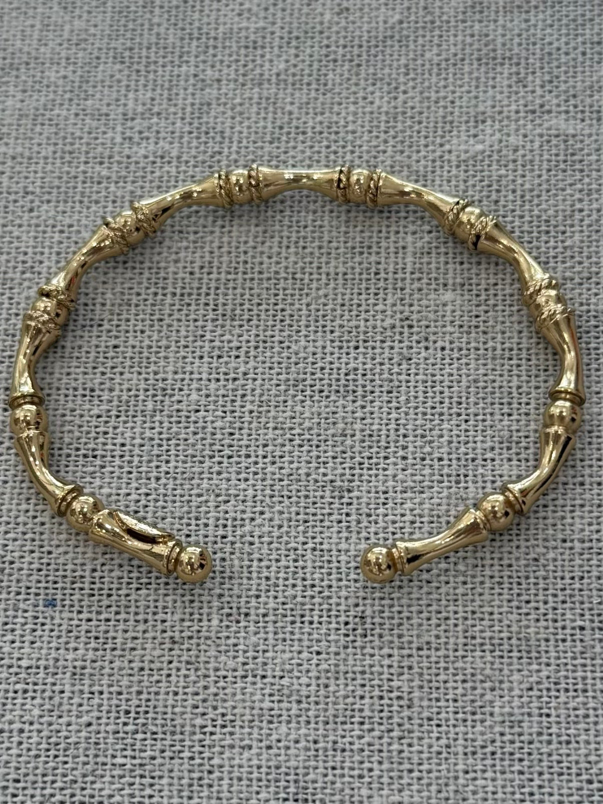 Gas Bijoux Mini Gold Bambou Bangle