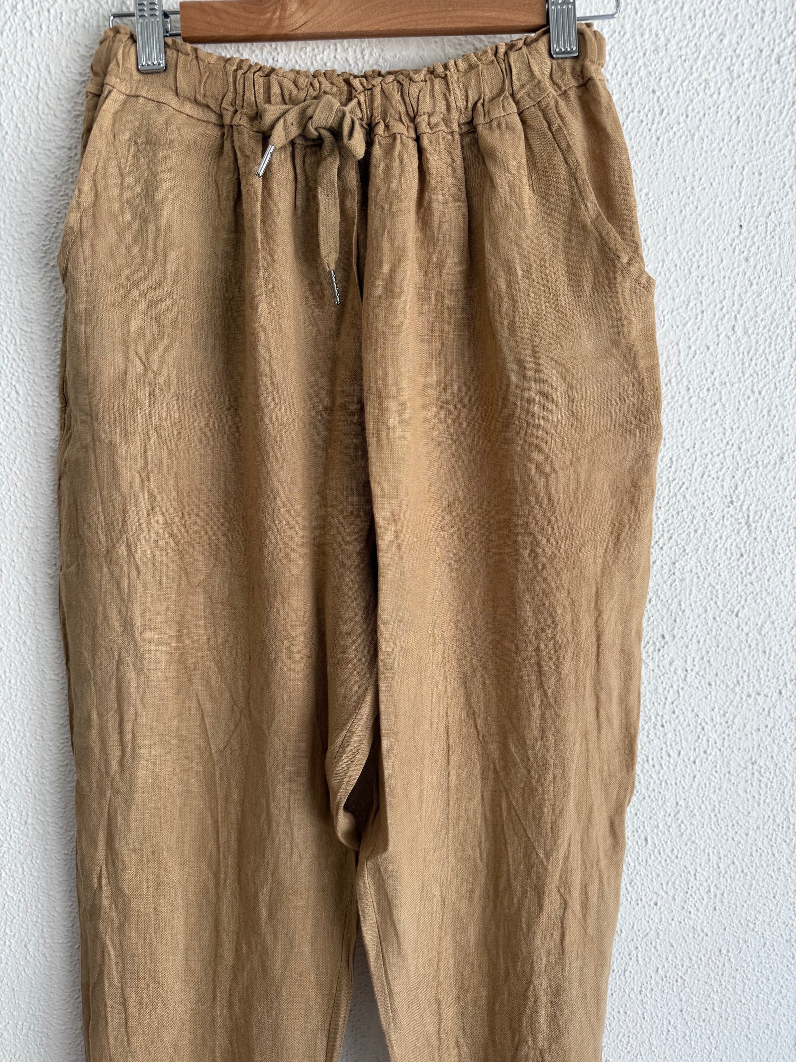 Mamapapa Pepe Linen Pants- Camel