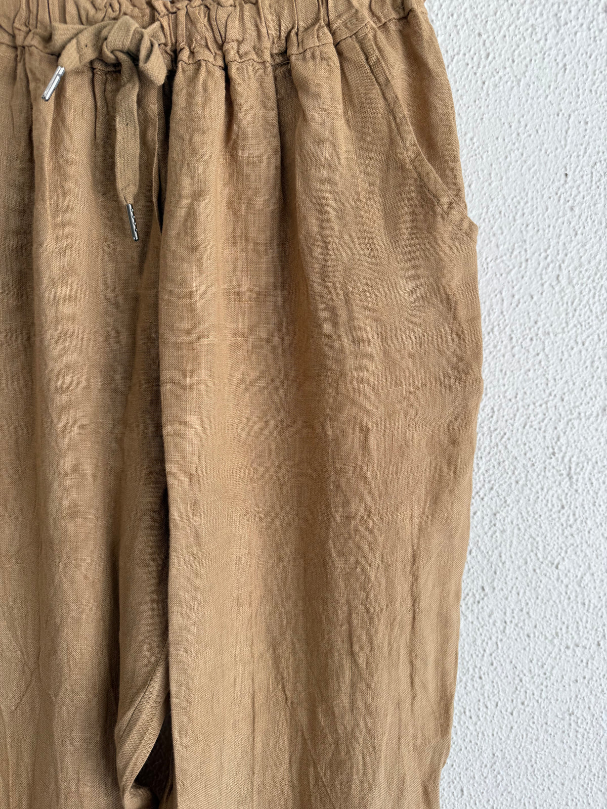 Mamapapa Pepe Linen Pants- Camel