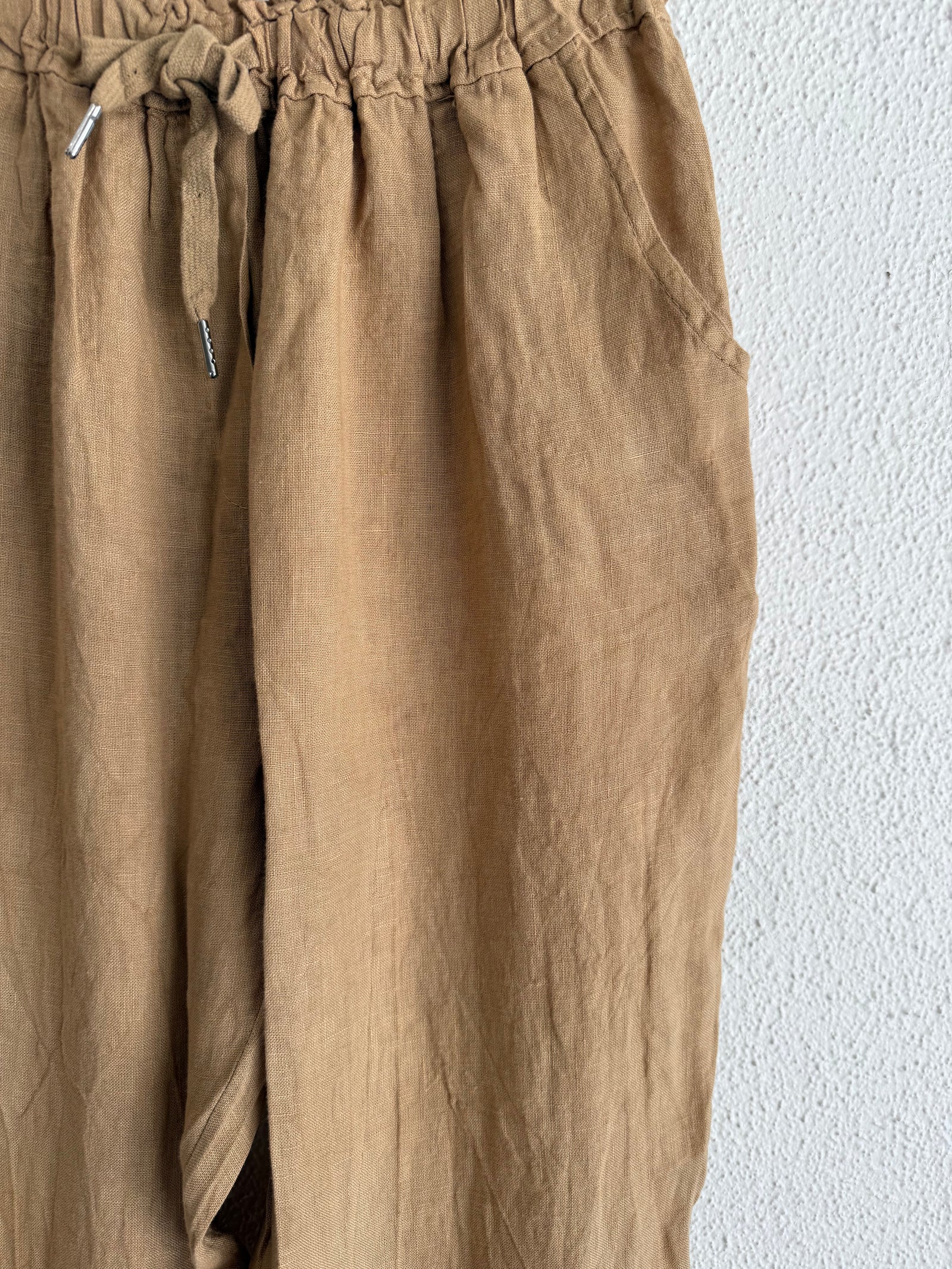 Mamapapa Pepe Linen Pants- Camel