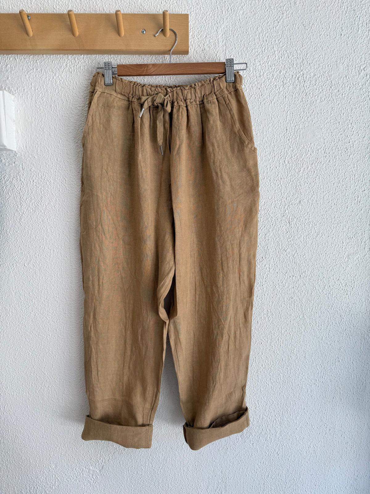 Mamapapa Pepe Linen Pants- Camel