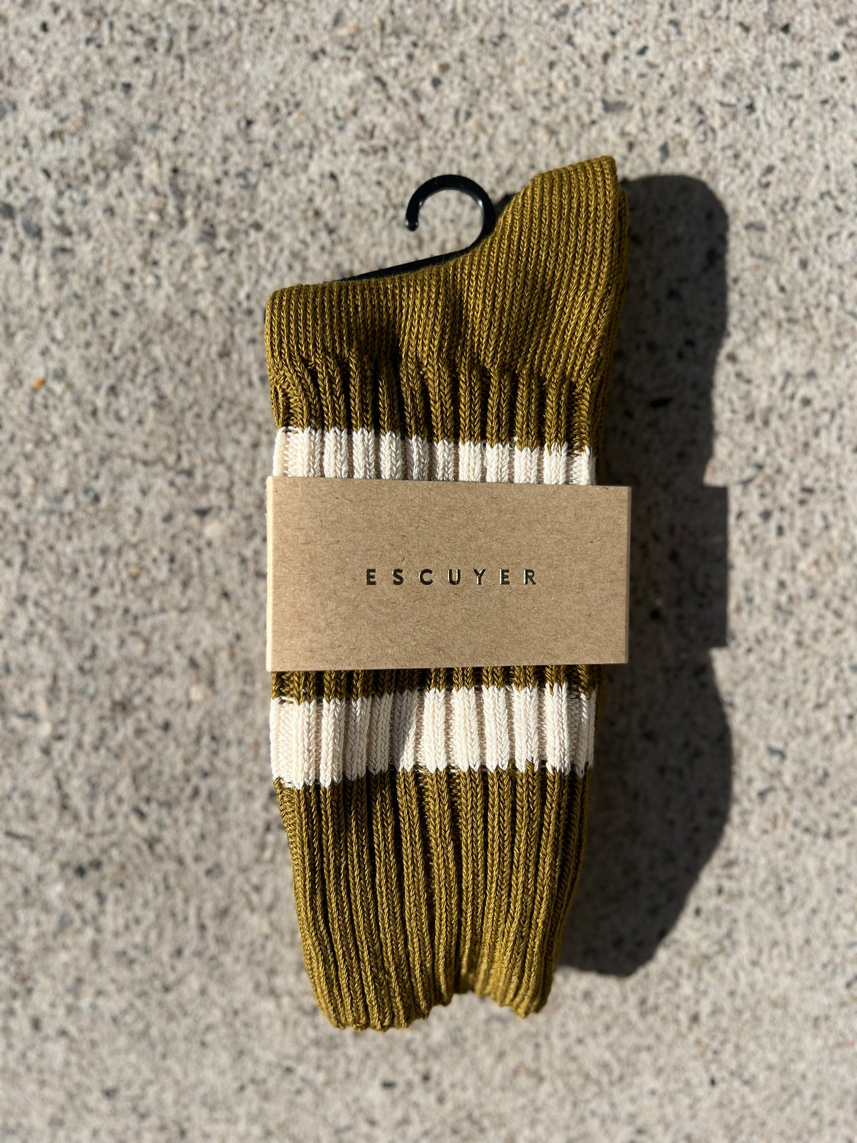 Escuyer Womens Stripe crew socks