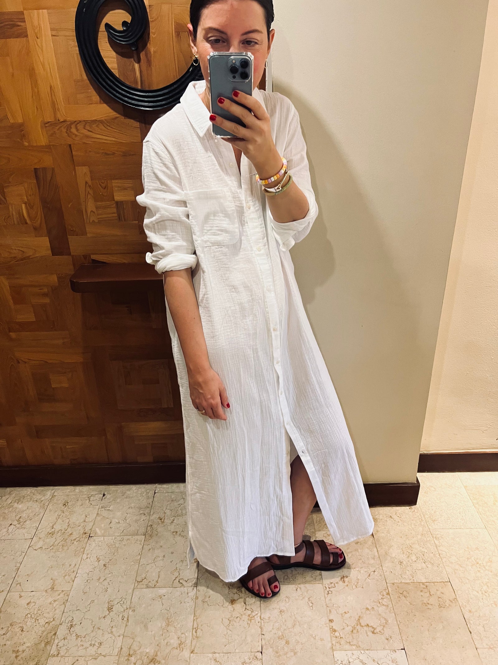 Honour Cotton Gauze Shirt Dress
