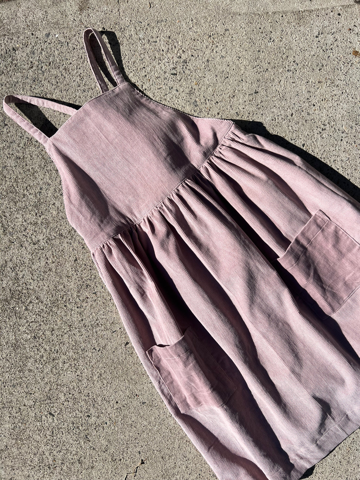 Printebebe Holiday Dress in Lilac Cord